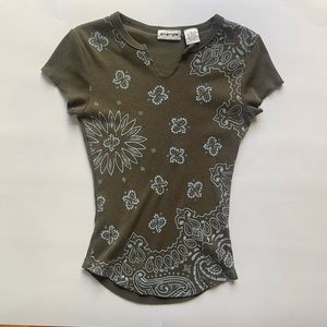 Energie ribbed graphic tee